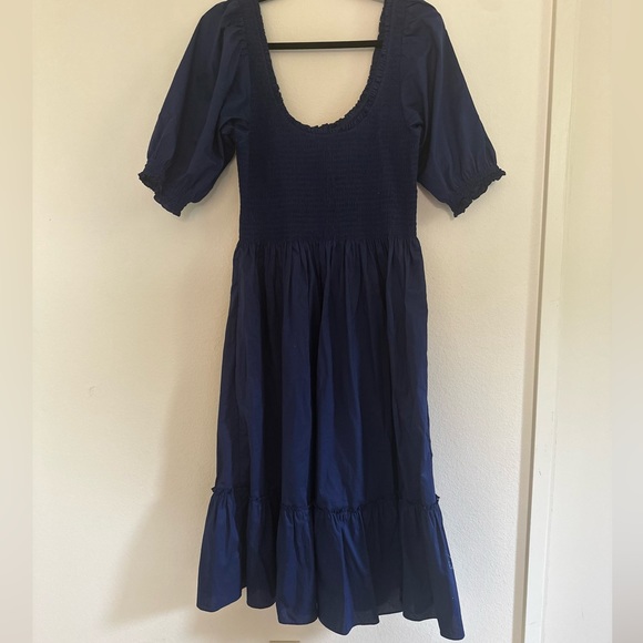 Hill House Louisa Nap Dress - Navy - Picture 3 of 4